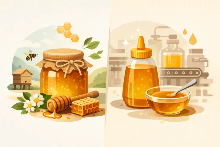 Raw Honey vs Processed Honey Explained (title)% Raw Honey vs Processed Honey Explained